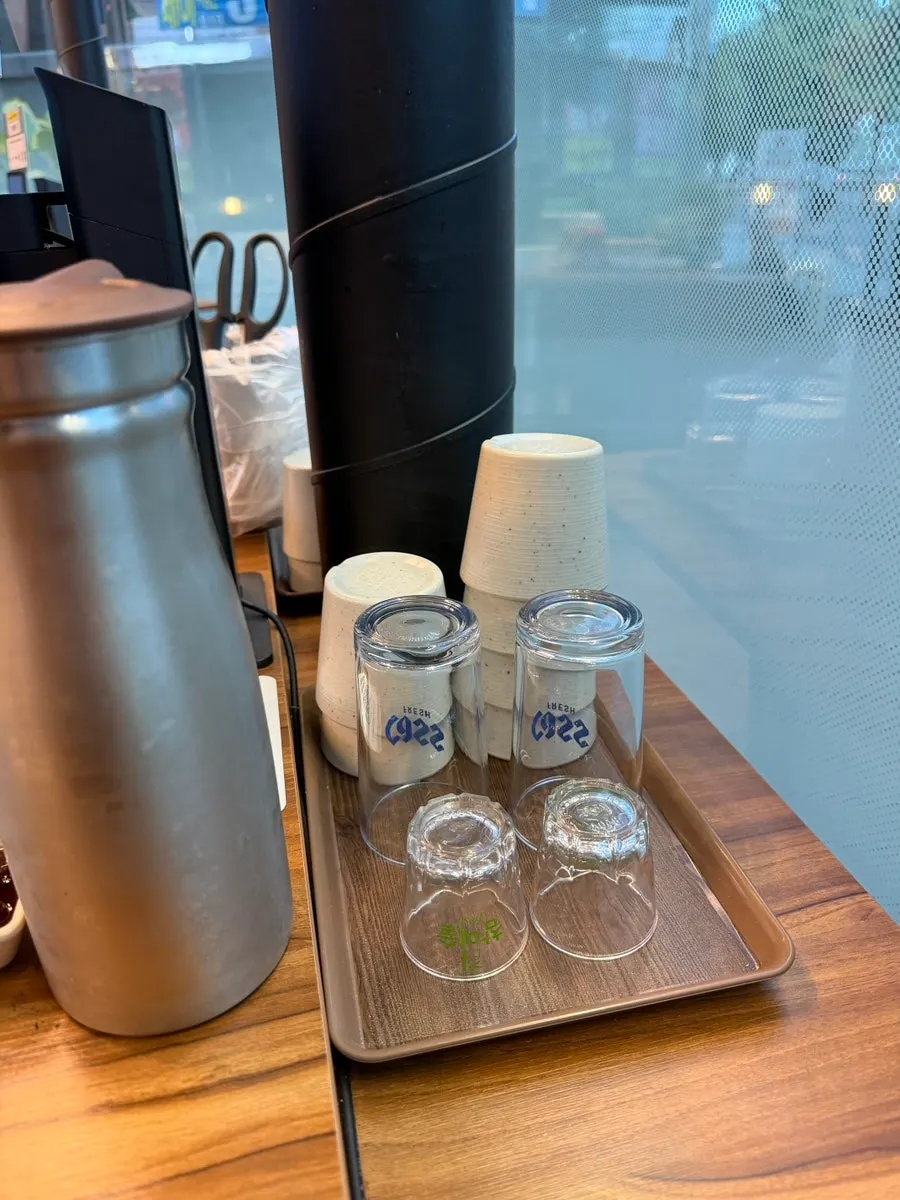 Lunch special menu signage near the entrance