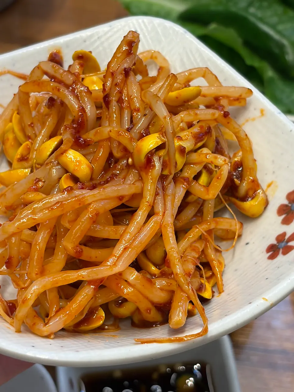 버섯와사비 소스 반찬