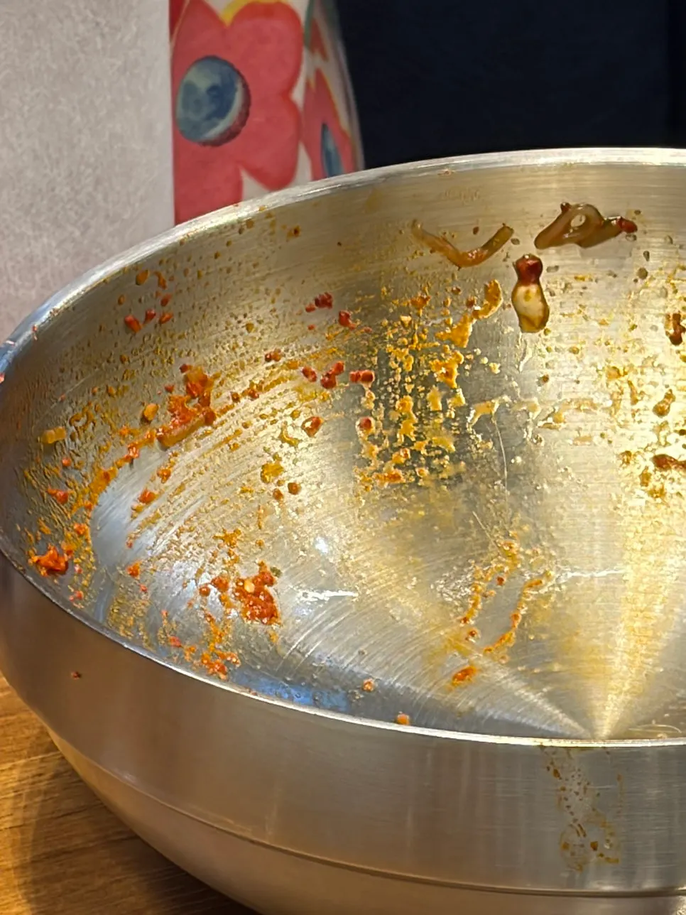 식사를 마친 우복금생갈비 서신점 테이블