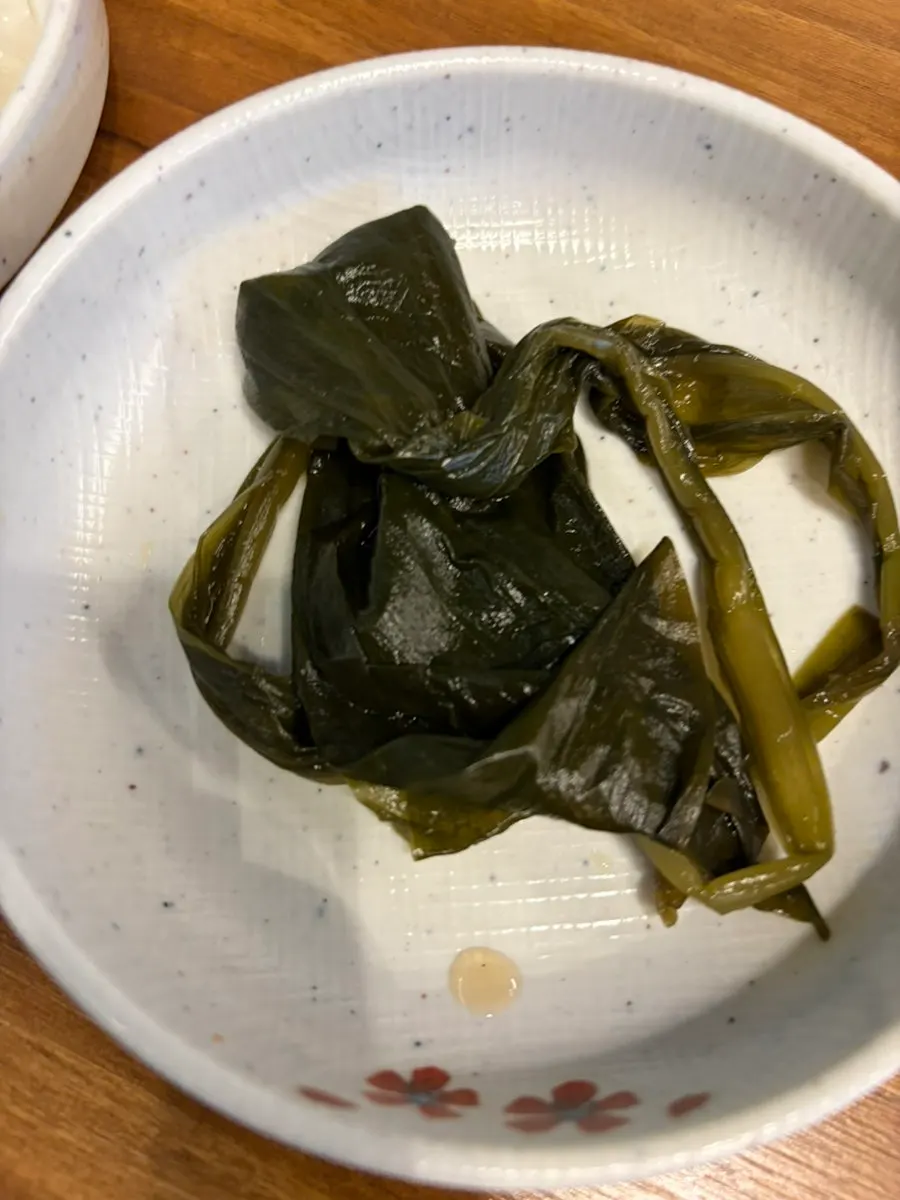 Banchan served with the meat