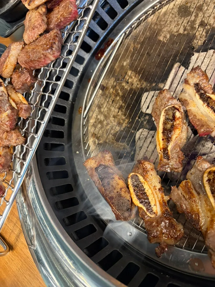 Rib meat grilled separately