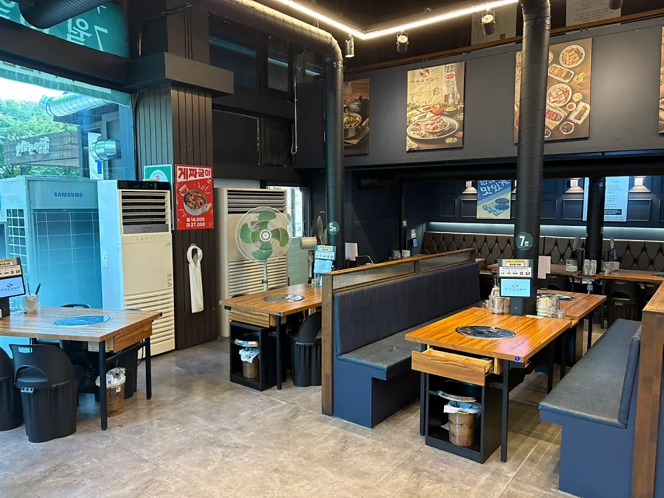 우복금생갈비 점심 특선 메뉴판