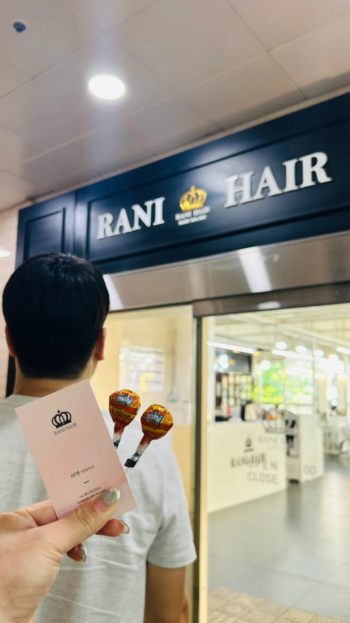 Finished men's dye hair at Lani Hair Jeonju Sinsigaji 4th Branch