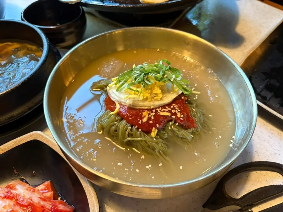 리뷰이벤트로 받은 물냉면 한 그릇
