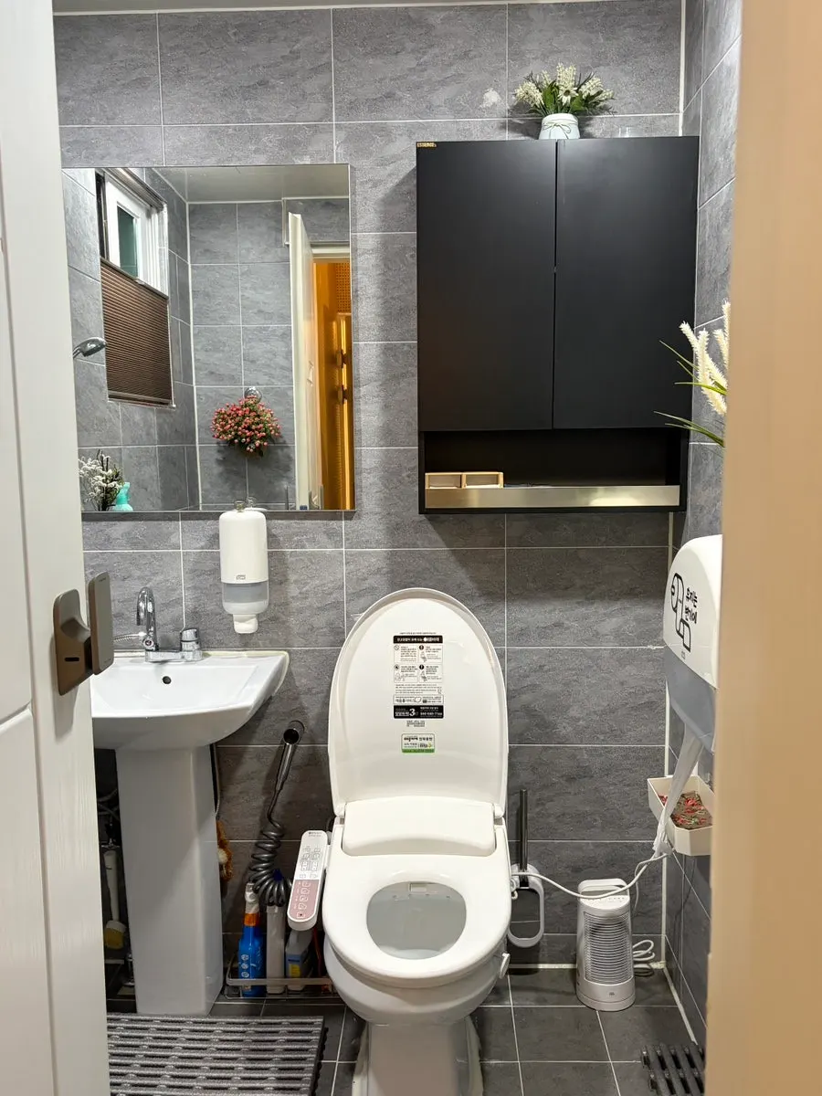 Inside the one-person treatment room