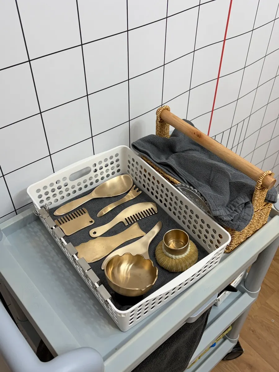 Nott gua sha tools prepared for different body parts