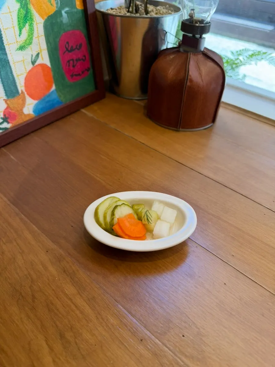 Basic pickles served before the main dishes