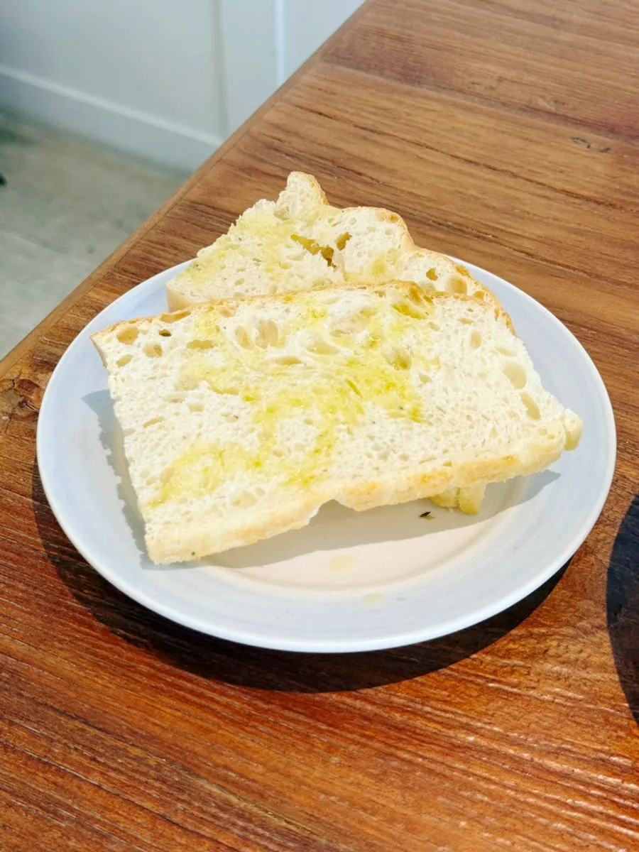 Plain house-made focaccia