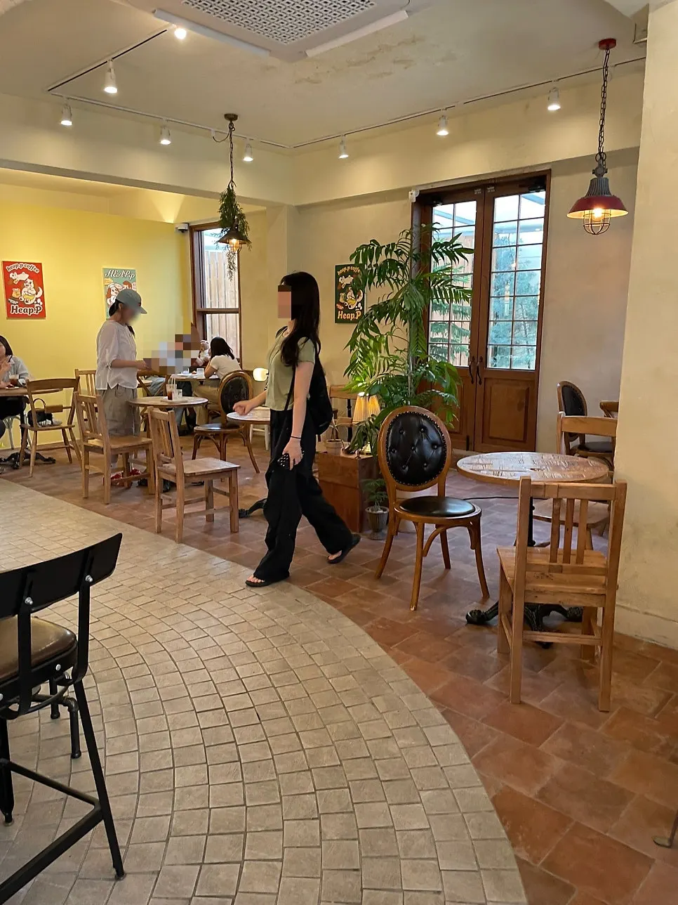 Cozy atmosphere inside Hippy café