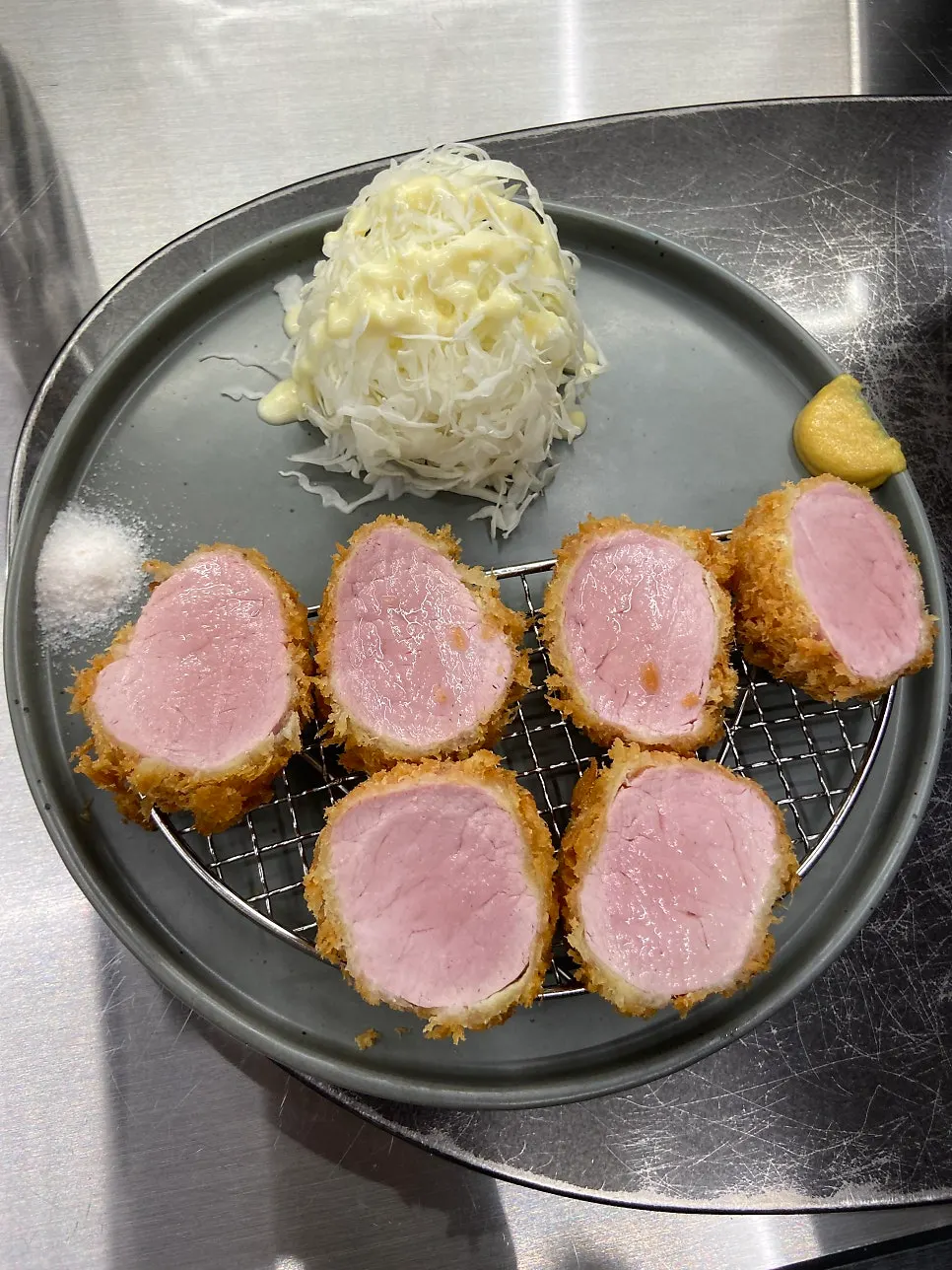 Tonkatsu dining utensils and sauces