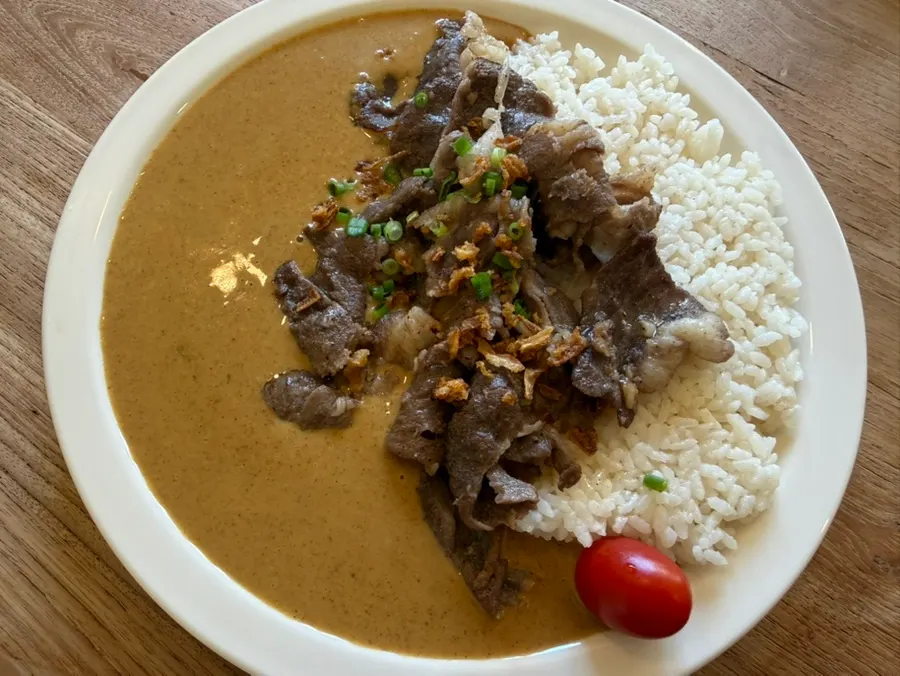 Ordered brisket cream curry