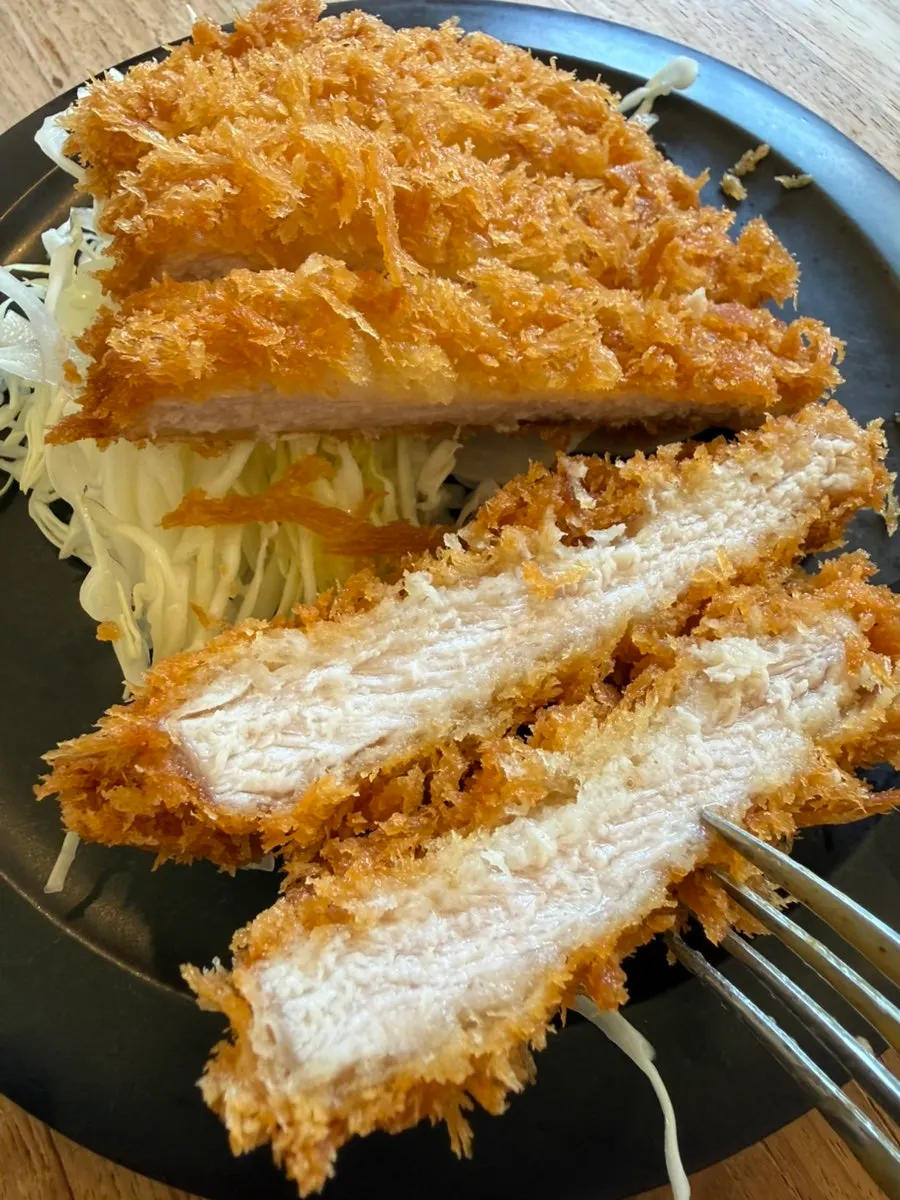Generous added pork cutlet portion