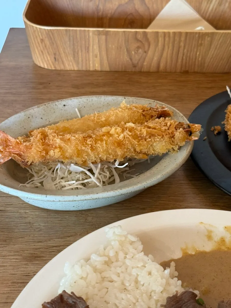 차돌 크림카레 토핑 가까이 본 모습