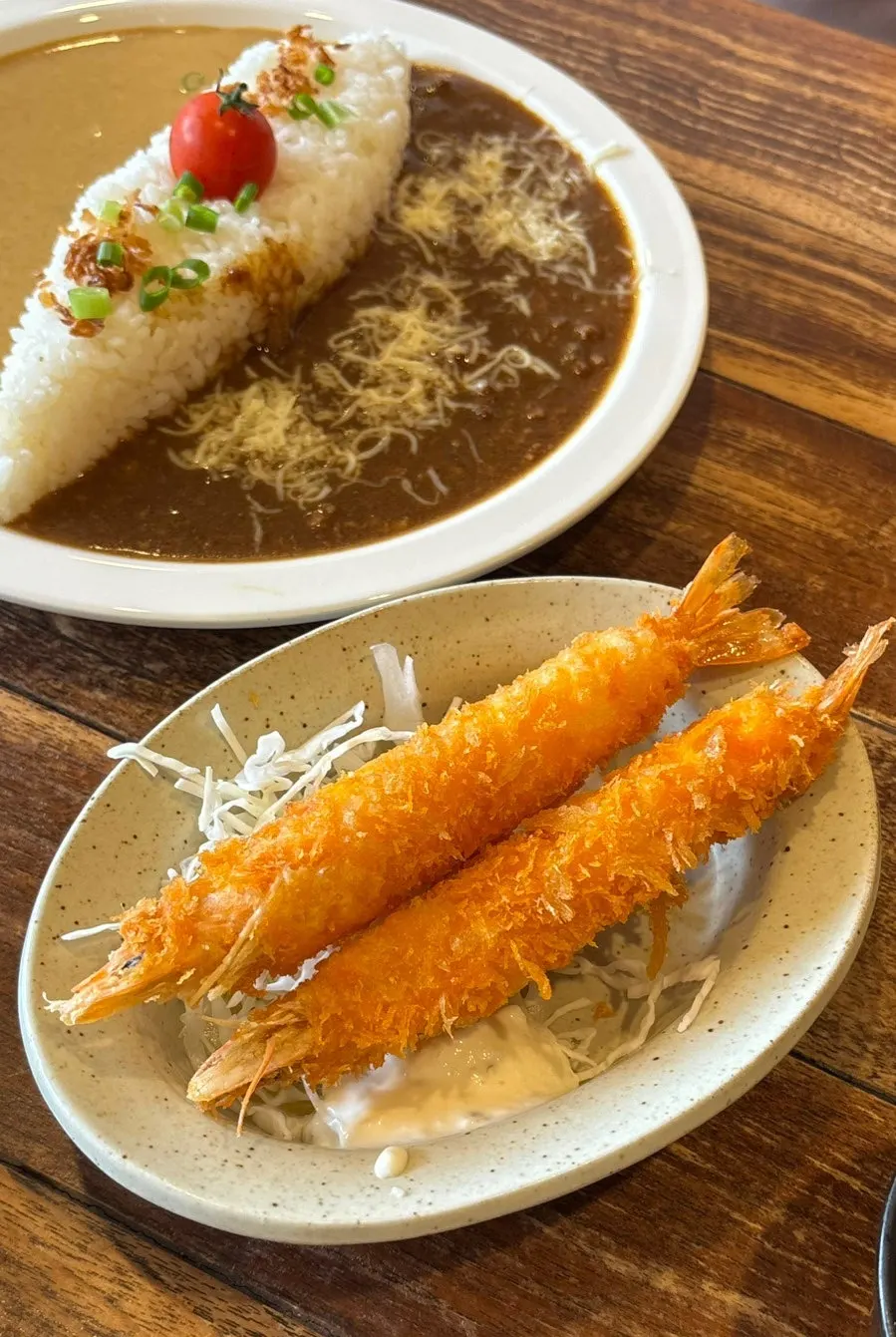 Shrimp tempura ordered as a side