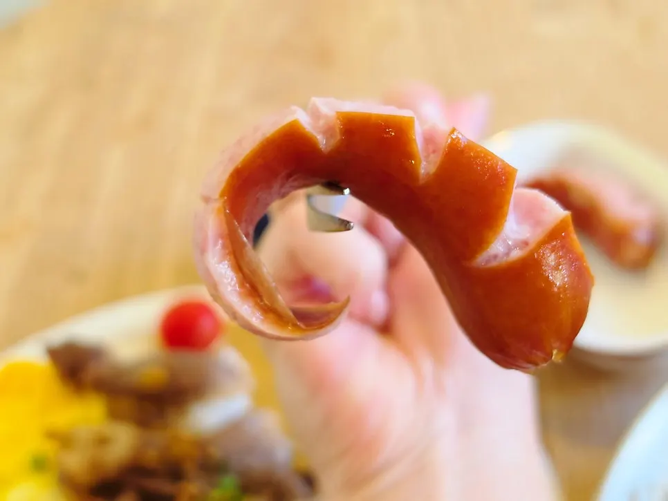 먹는 중인 차돌크림카레 접시