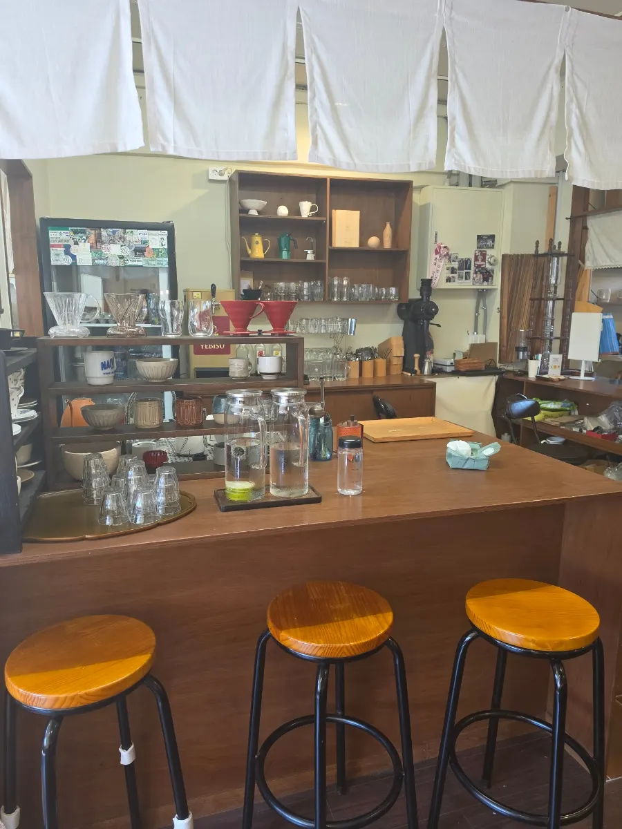 Small bar table seating good for solo dining