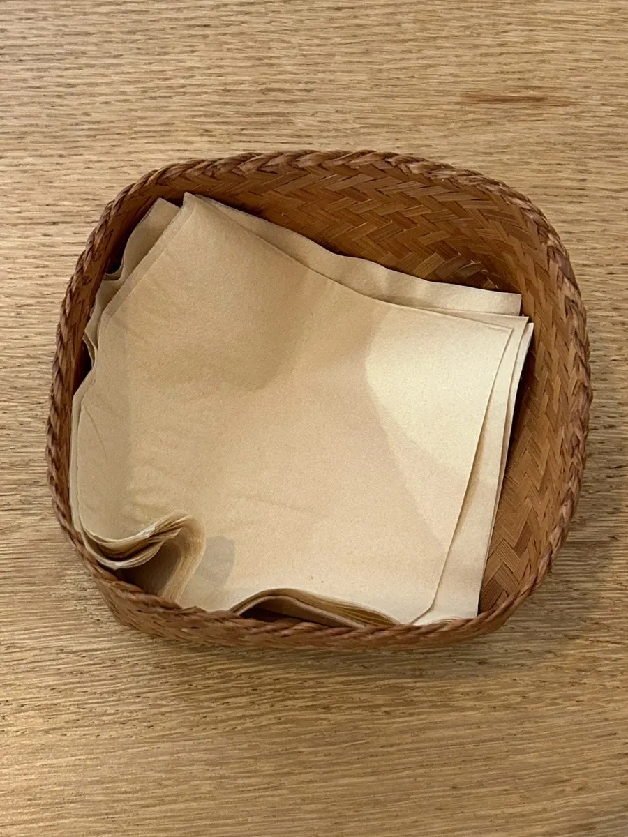 Napkins provided on the table
