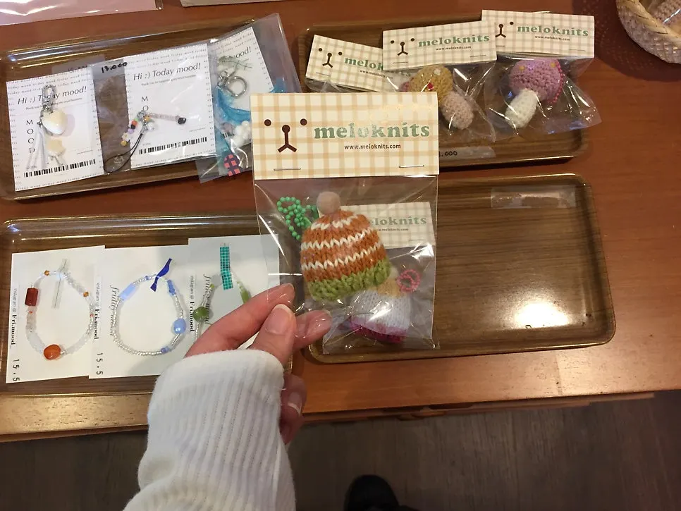 Postcards and key rings in Sarugak20's props corner