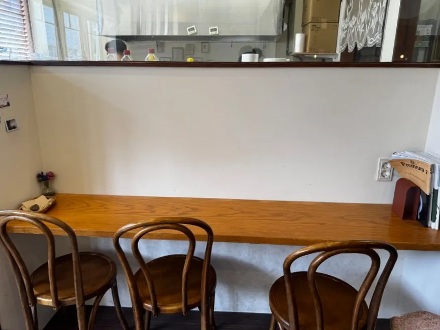 Restaurant interior with warm lighting