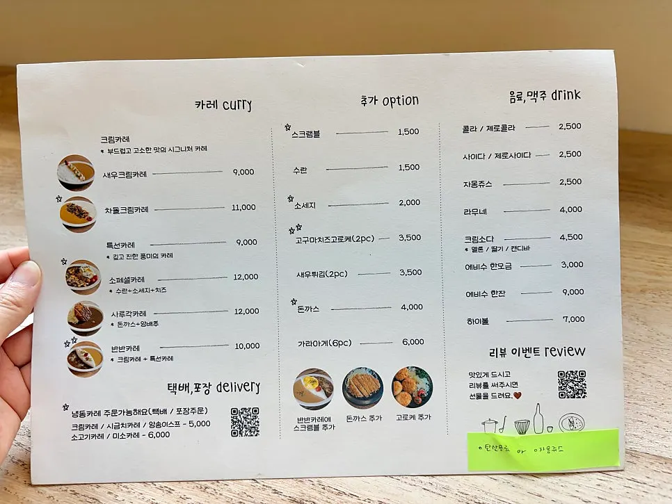 Sarugak20 curry and side-dish menu