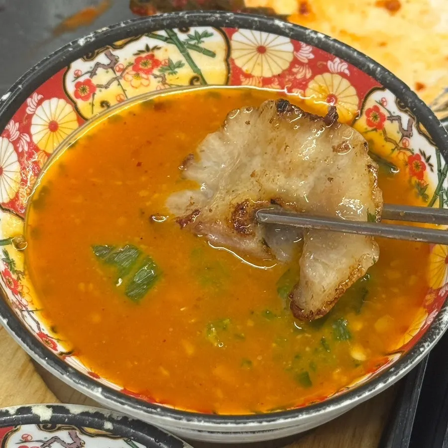 Golden-brown grilled doraechang