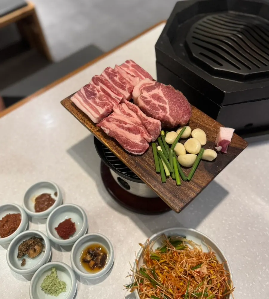 세트 1번 500g 생고기 상차림