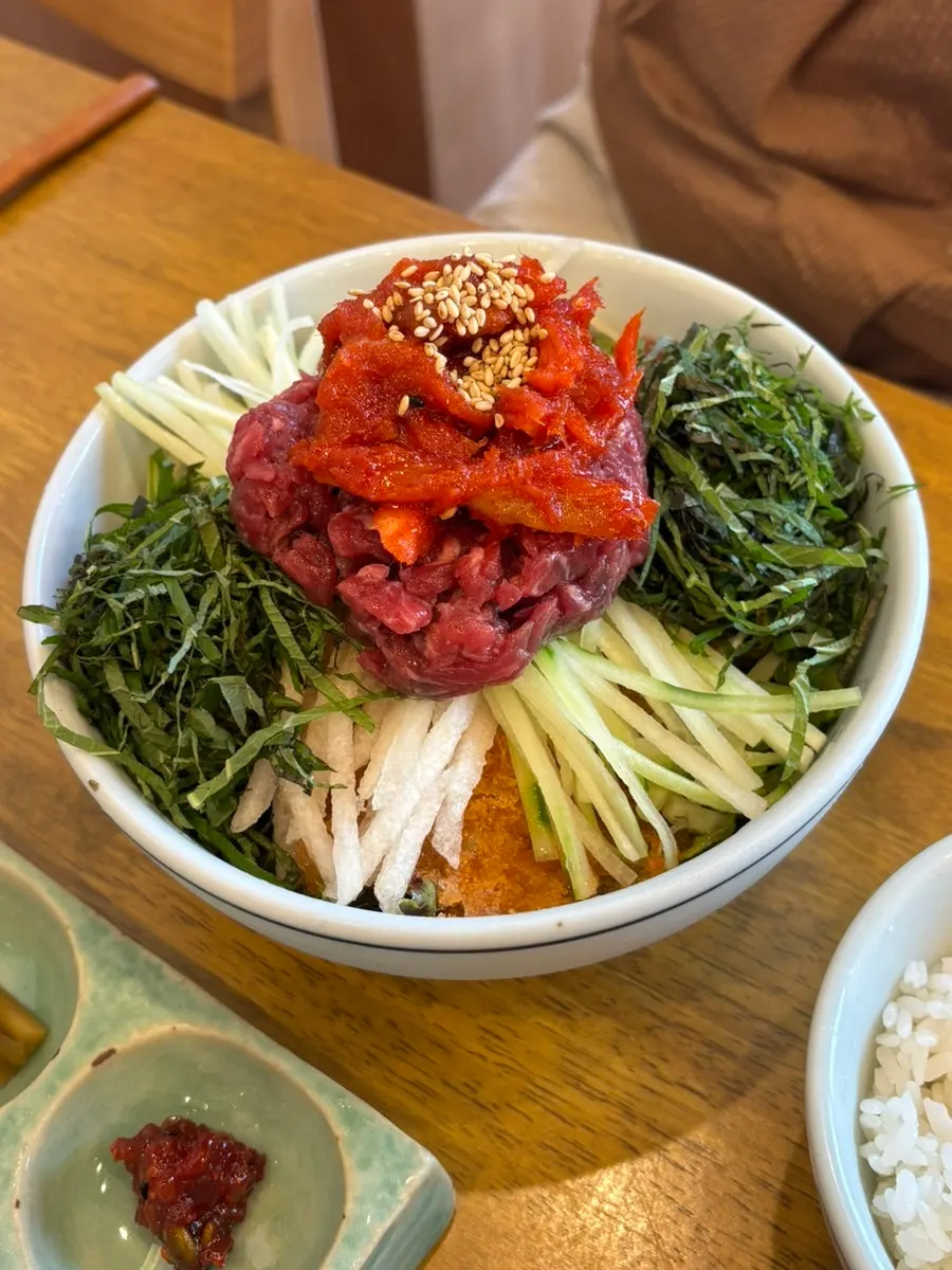 김에 싸 먹는 삼치곤드레밥