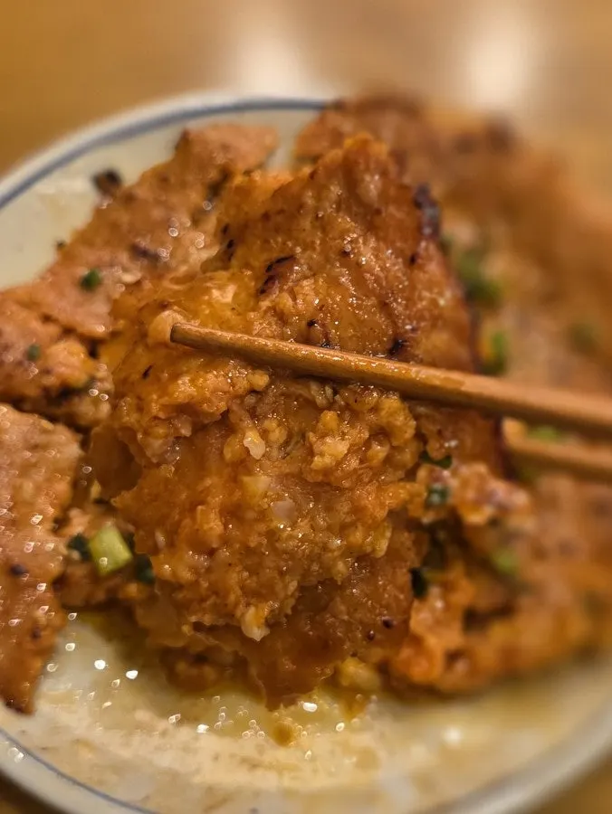 Gondre rice with a piece of mackerel