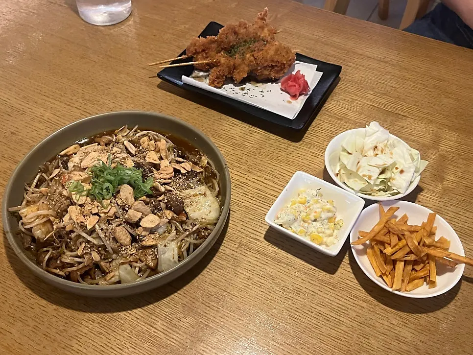Sweet potato chips served as a side dish
