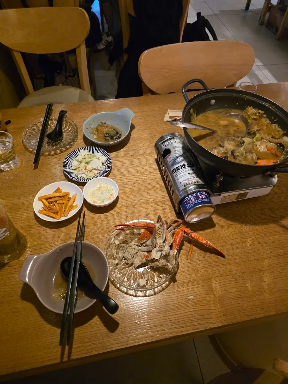 Table at 12.24 Seomyeon Branch wrapping up round two