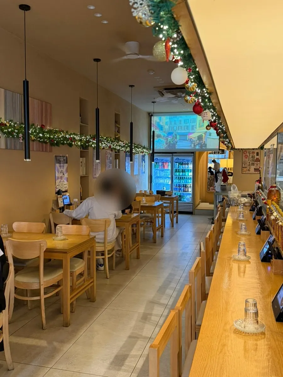 Interior with Christmas decorations