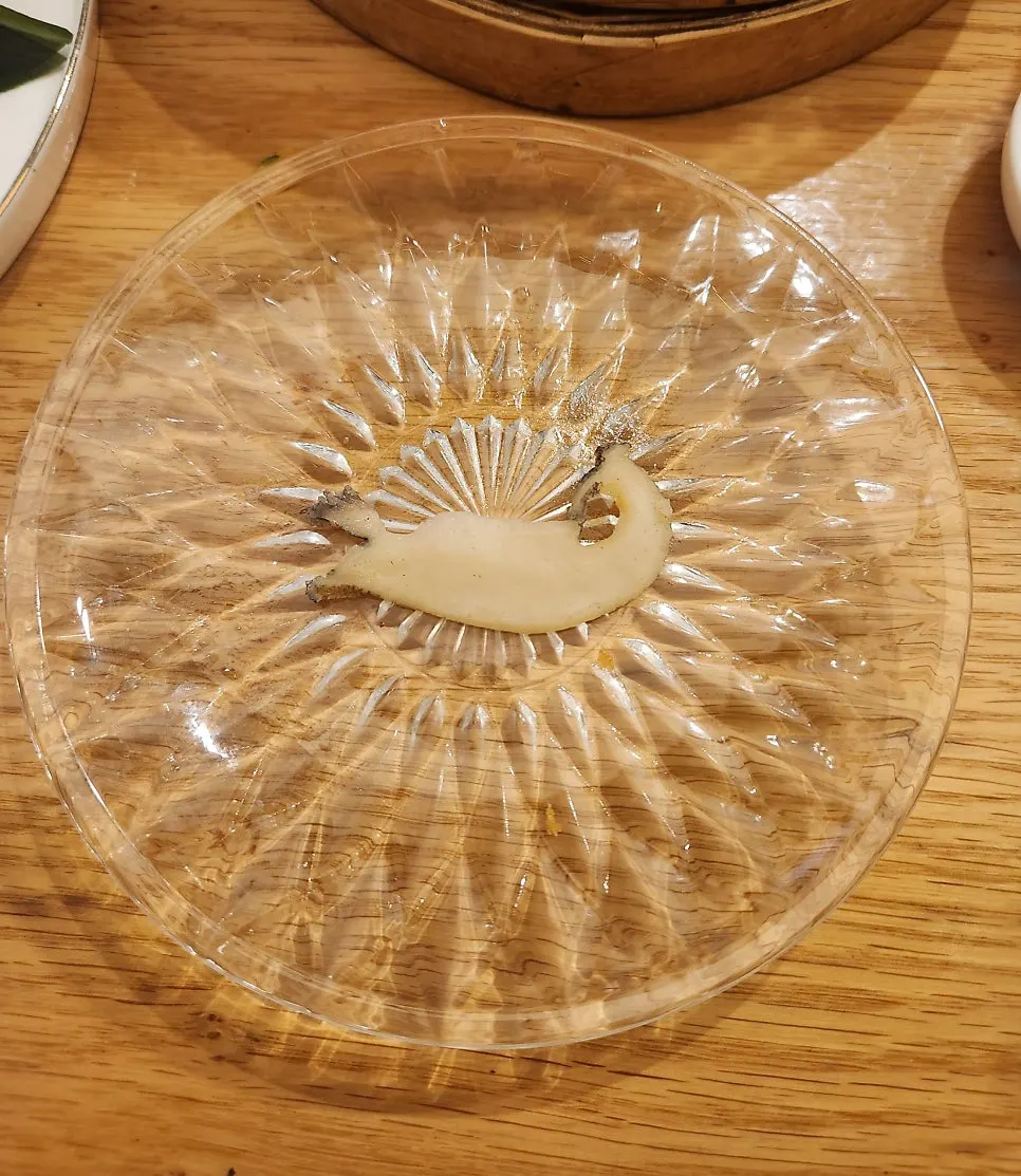 Aged salmon and tuna sashimi