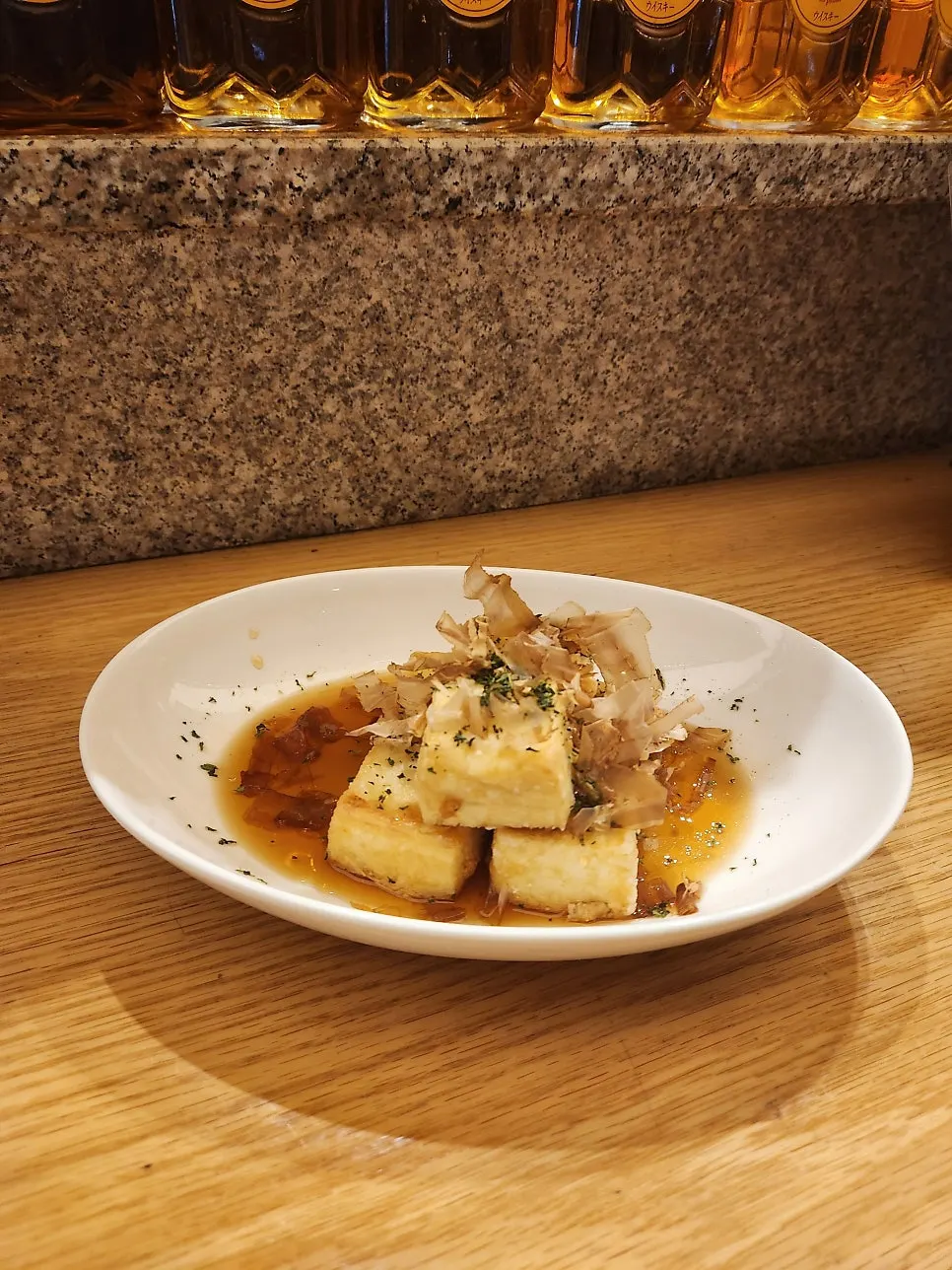Aged sashimi including engawa