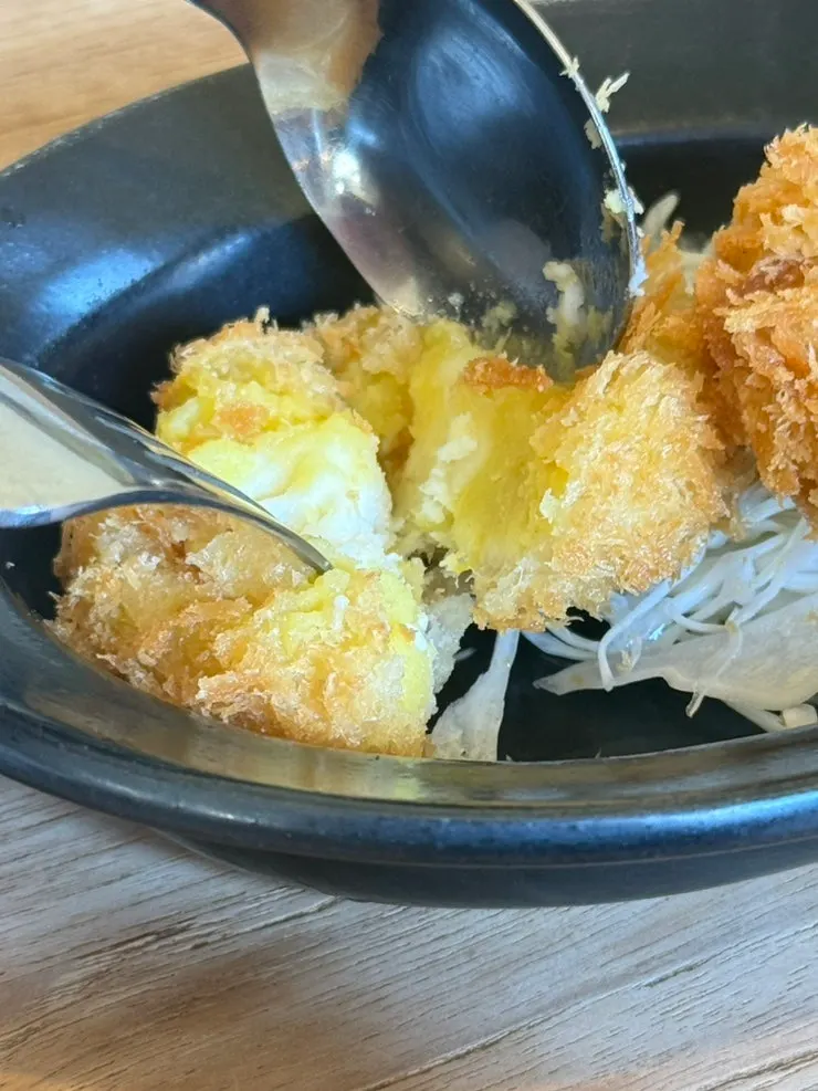 고구마 치즈 크로켓 접시