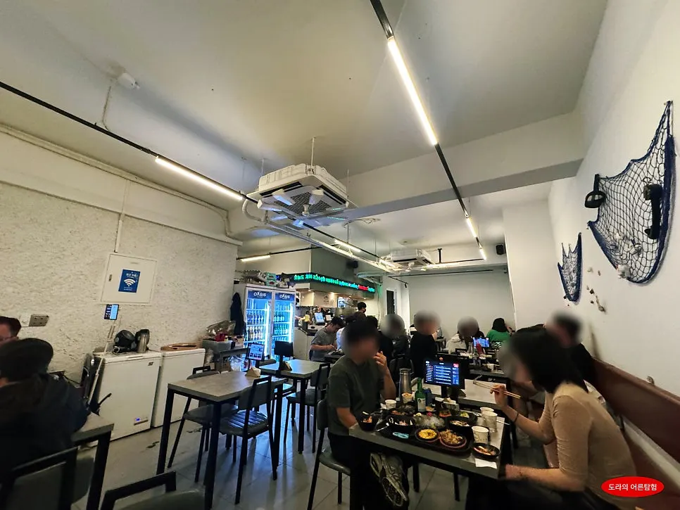 Rigo Susan's interior packed with customers on a weekday evening