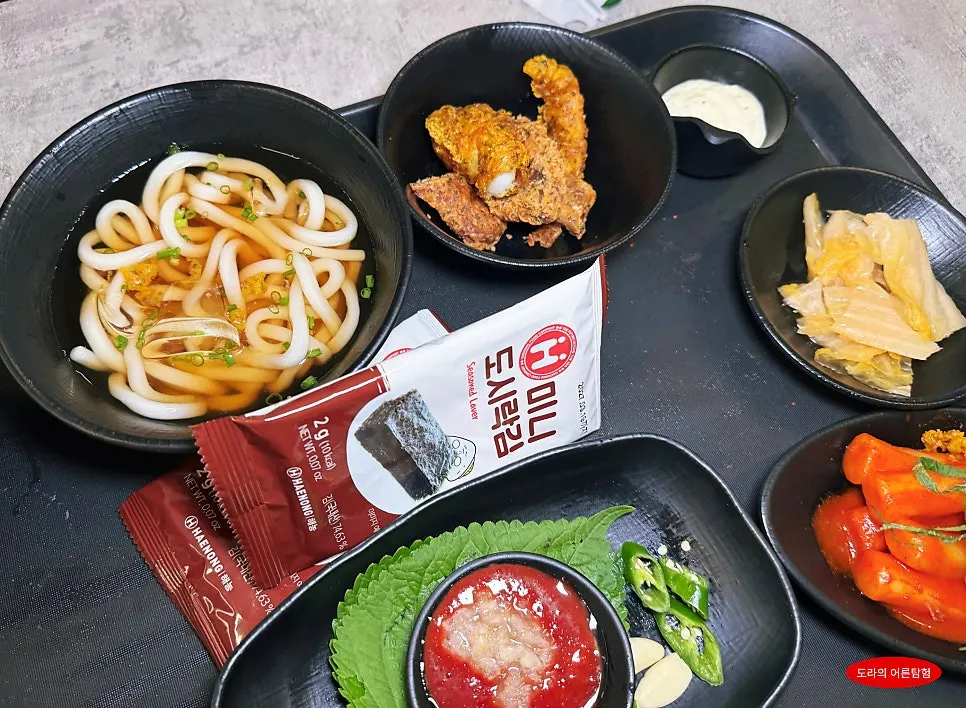 Plate of fried squid and fried sweet potato