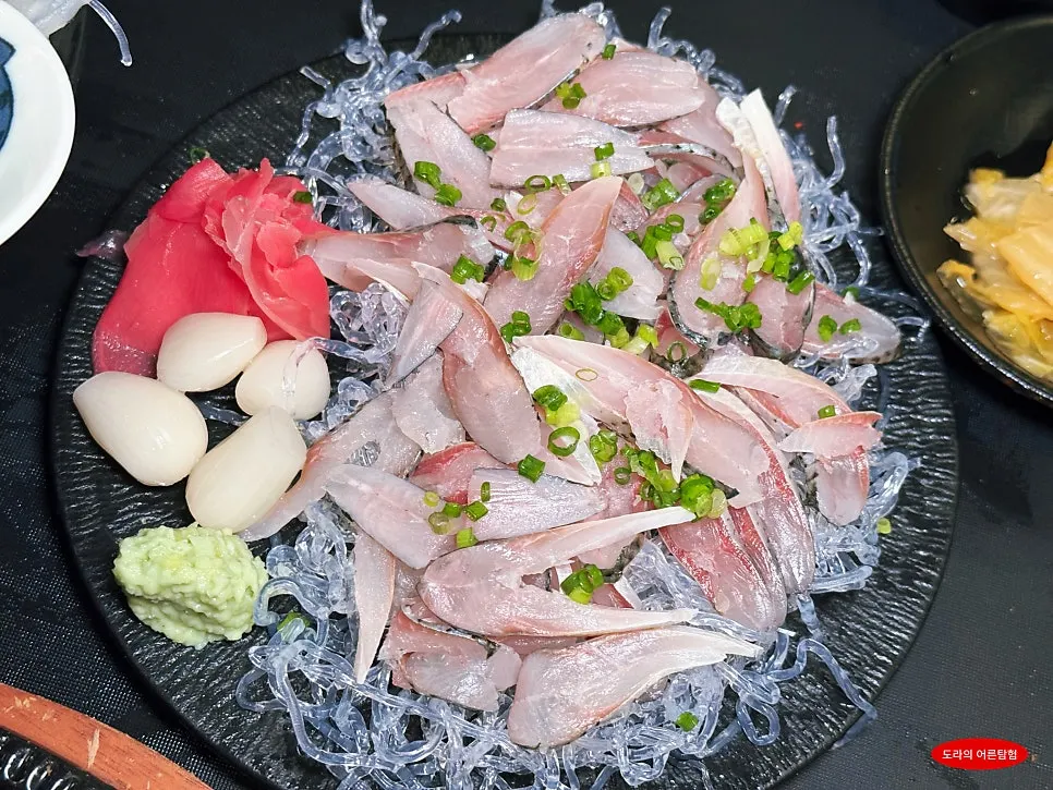 Additional order of tasting gizzard shad sashimi