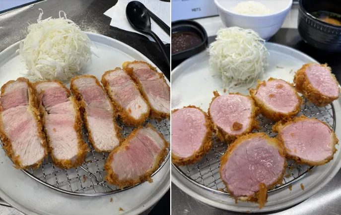 Food during a visit to Hets, a katsu specialist in Jeonpo