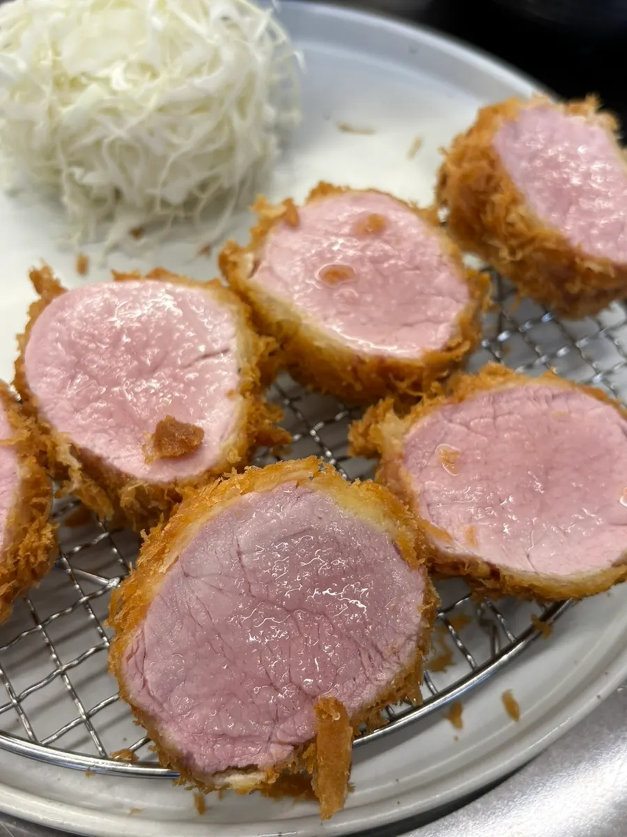 Sang loin katsu paired with truffle oil