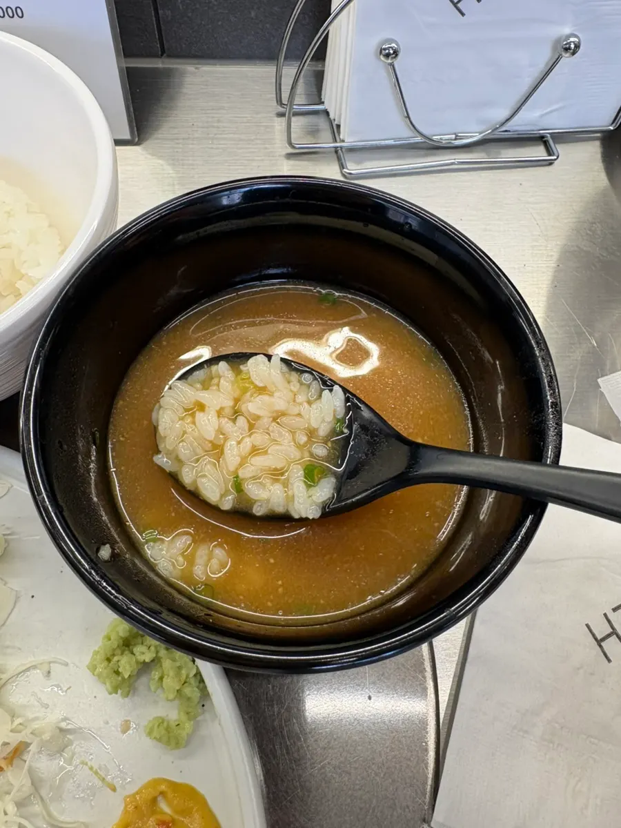 A comparison meal of sang loin katsu and hire katsu