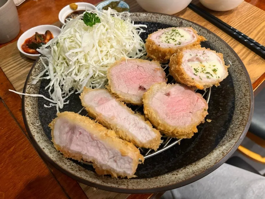 Loin, filet, and cheese mix katsu