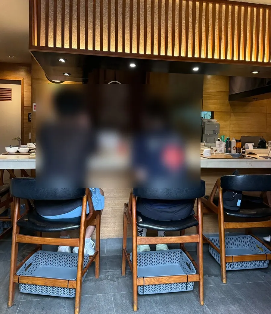 Inside Katsu Kitchen with counter seating