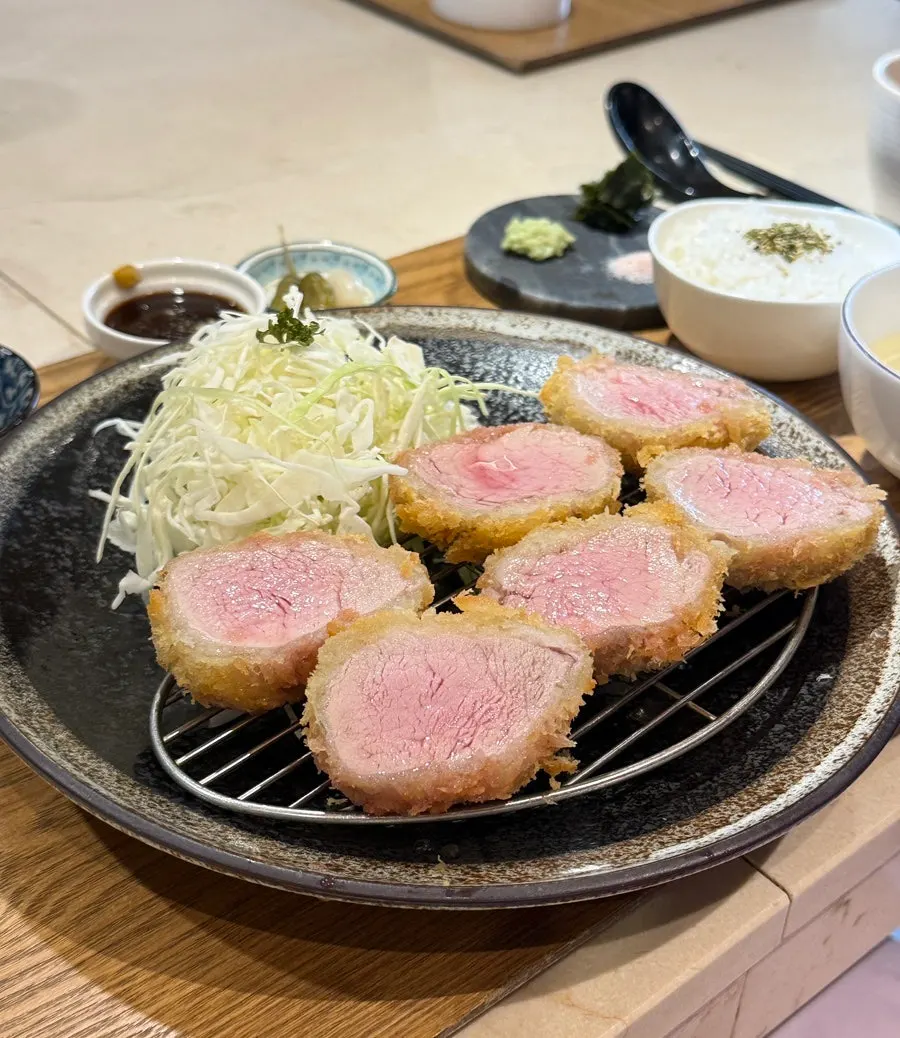 Filet pork cutlet with a moist interior