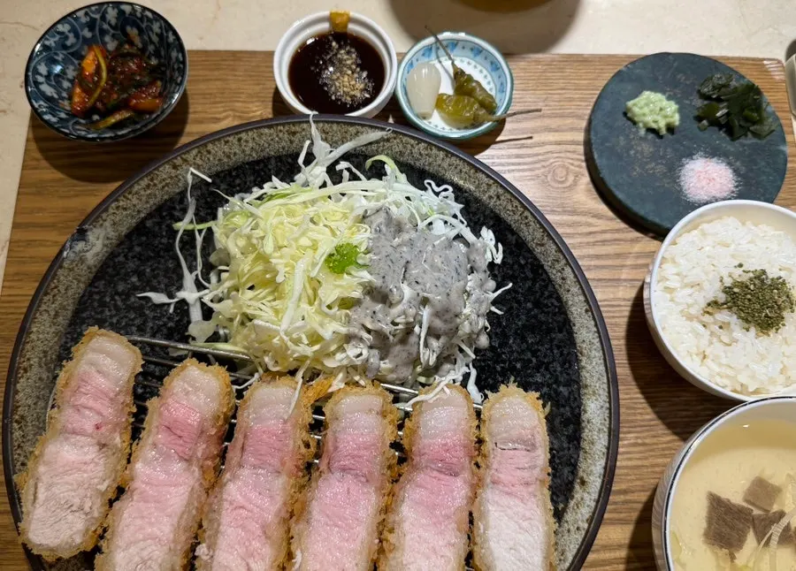 Special loin katsu with nutty richness