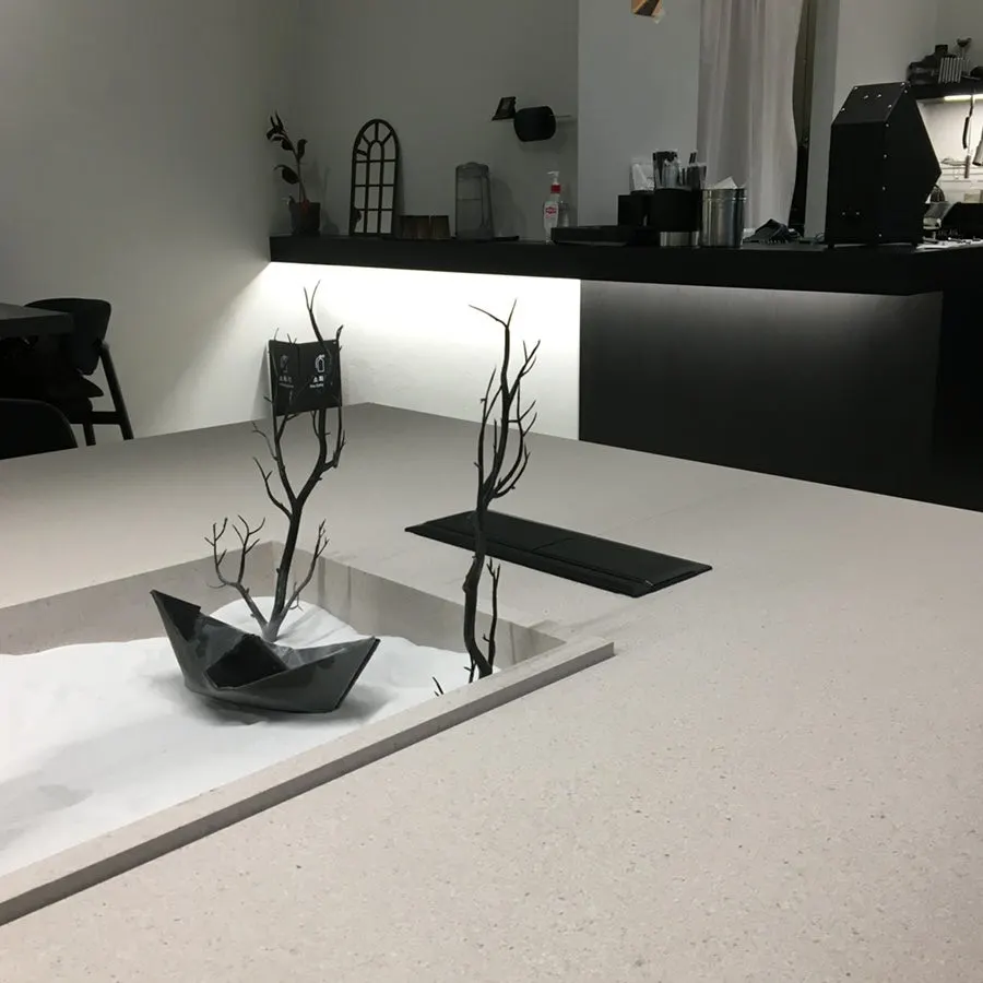 Café seating with a calm atmosphere