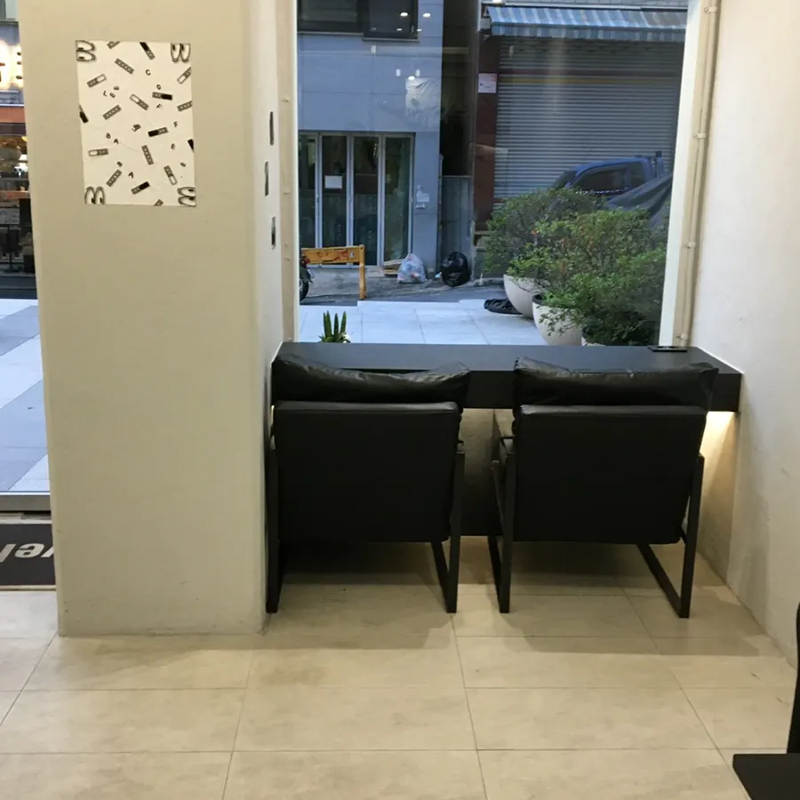 Window seat overlooking the alley