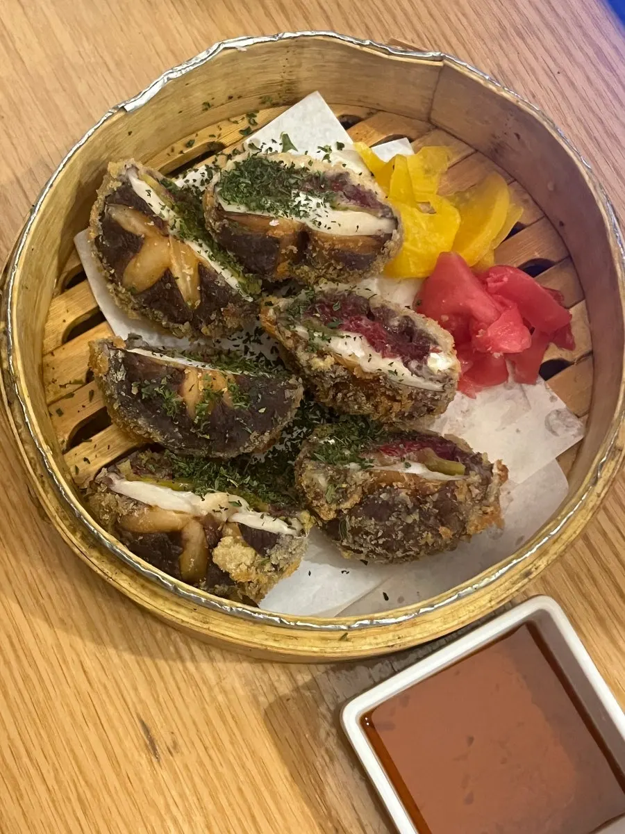 Mackerel pressed sushi with warm rice at 12.24 Seomyeon Branch in Jeonpo