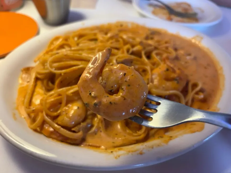 Lifted noodles and sauce from the Toowoomba pasta