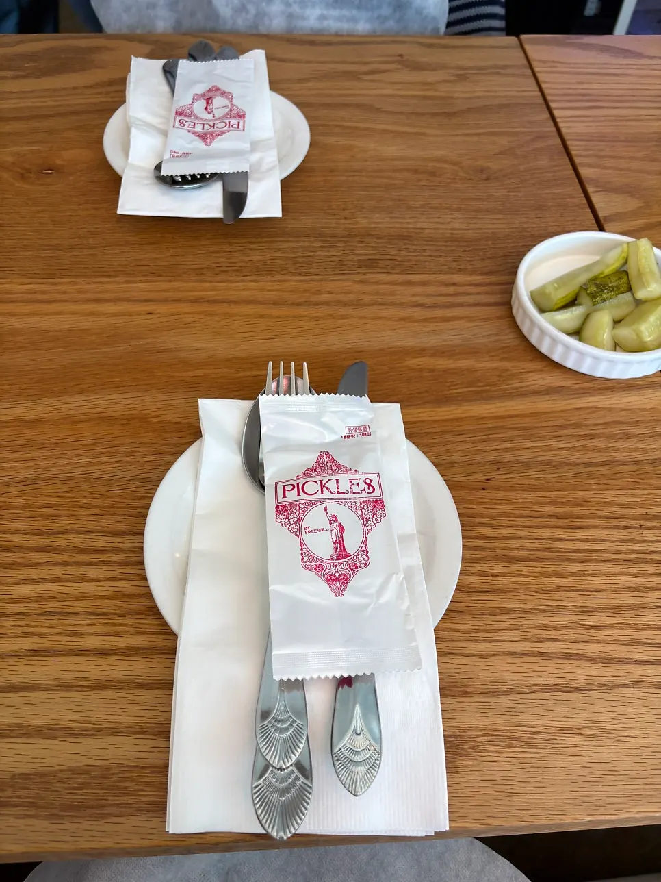 Restaurant interior with window tables