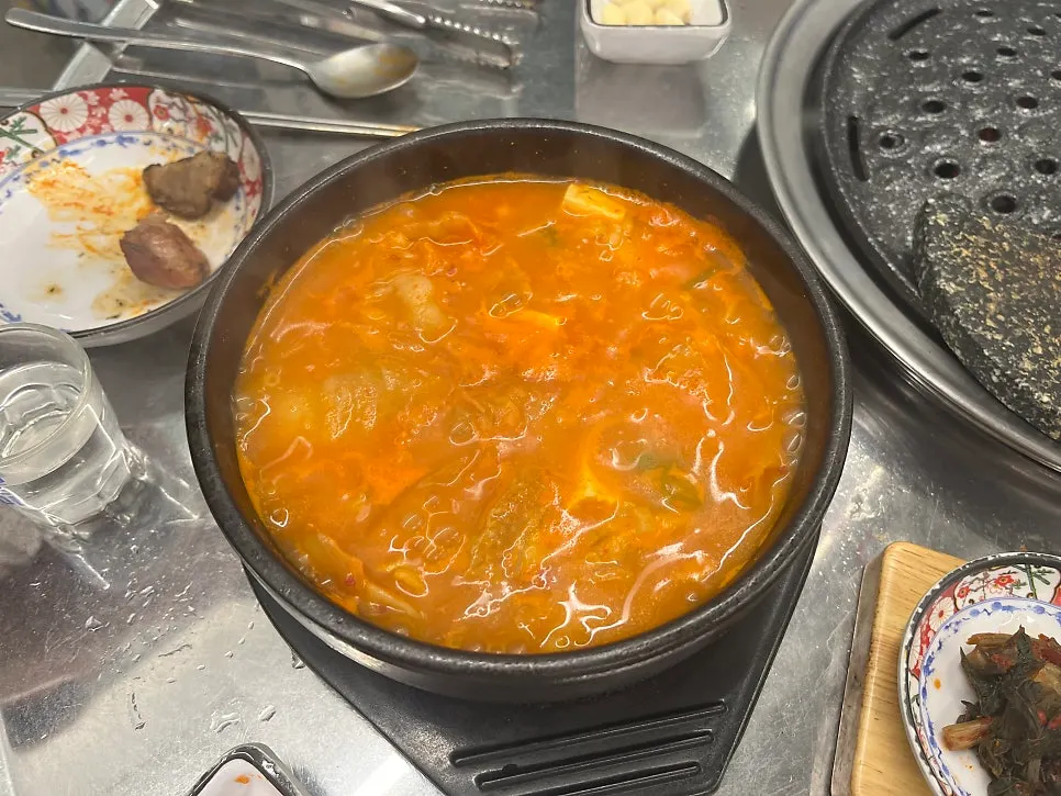 Kimchi sulbap, the finishing dish at Dwitdon Sanghoe